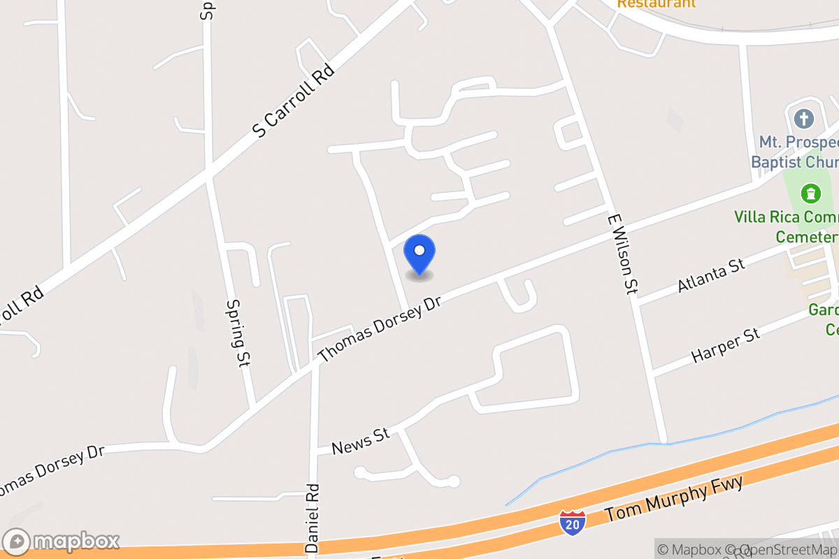 Map of 341 Thomas Dorsey Dr