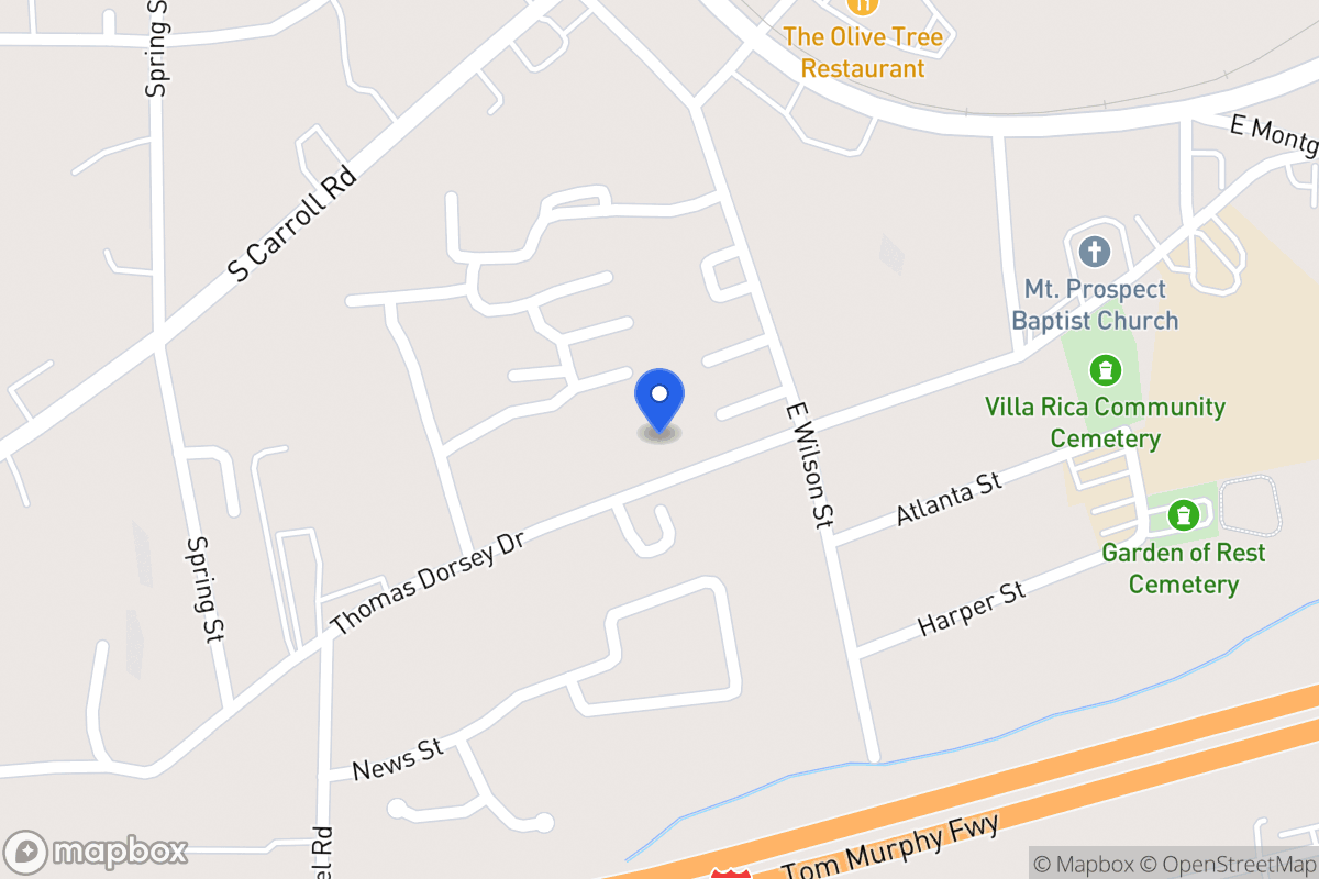 Map of 315 317 Thomas Dorsey Dr
