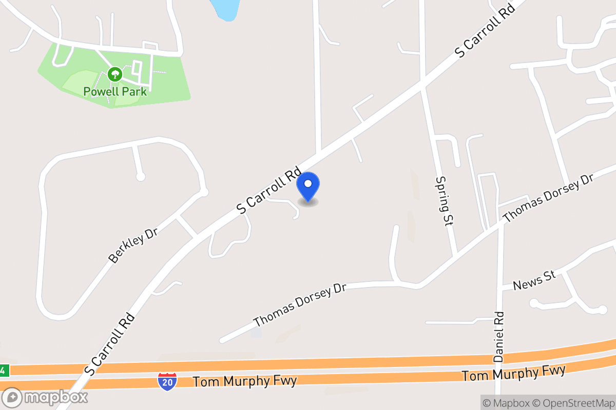Map of 410 S Carroll Rd