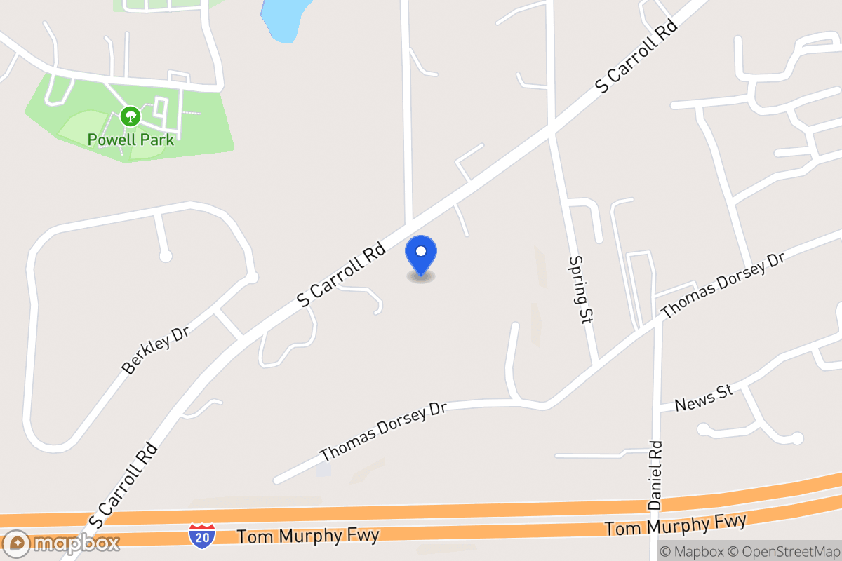 Map of 406 S Carroll Rd