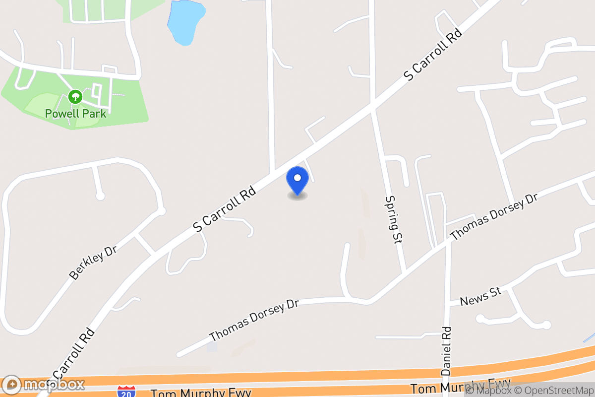 Map of 328 S Carroll Rd