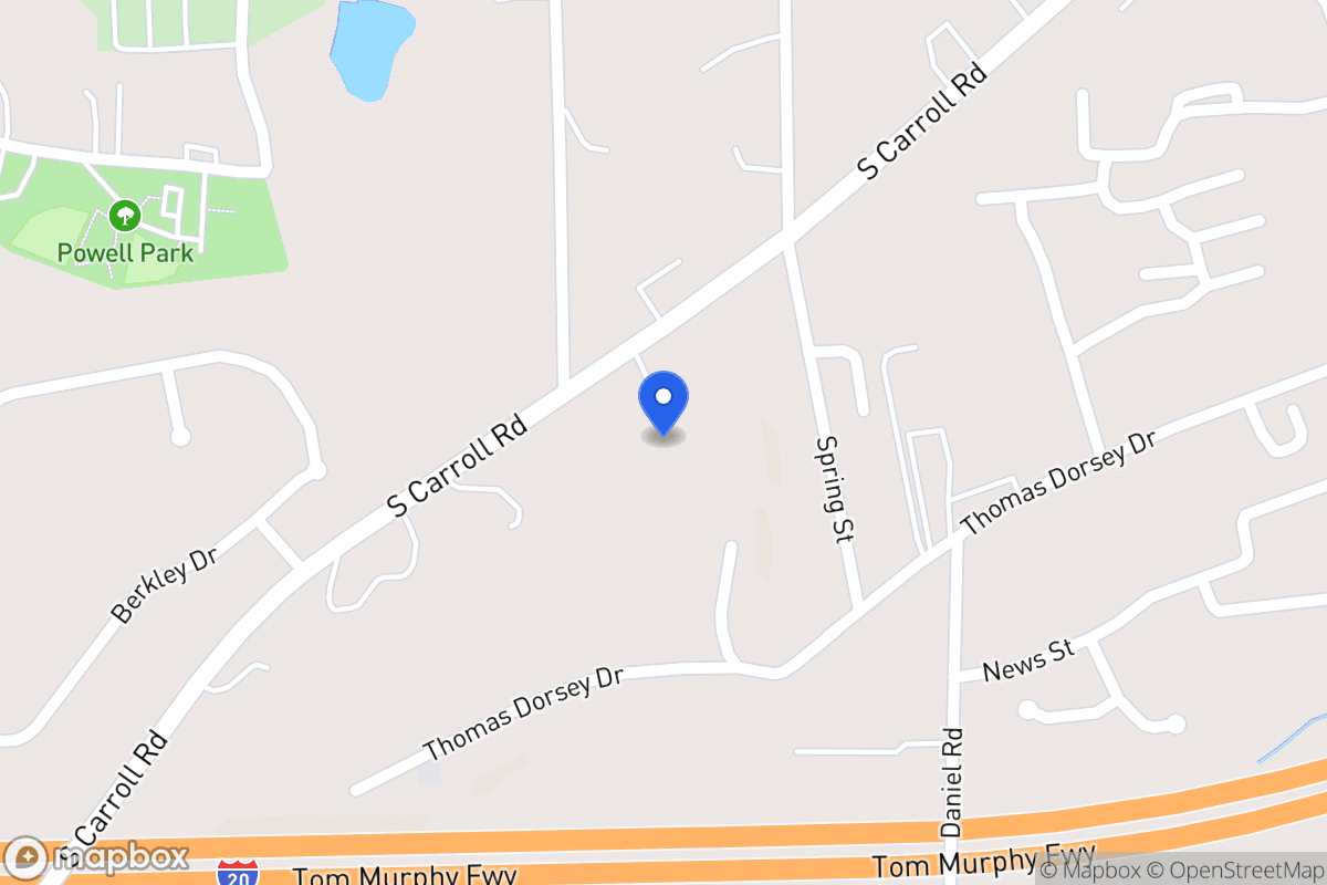 Map of 324 S Carroll Rd