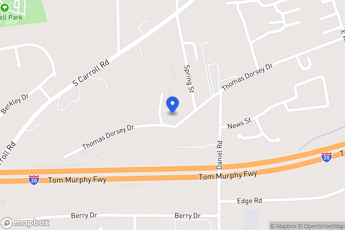 Map of 411 Thomas Dorsey Dr