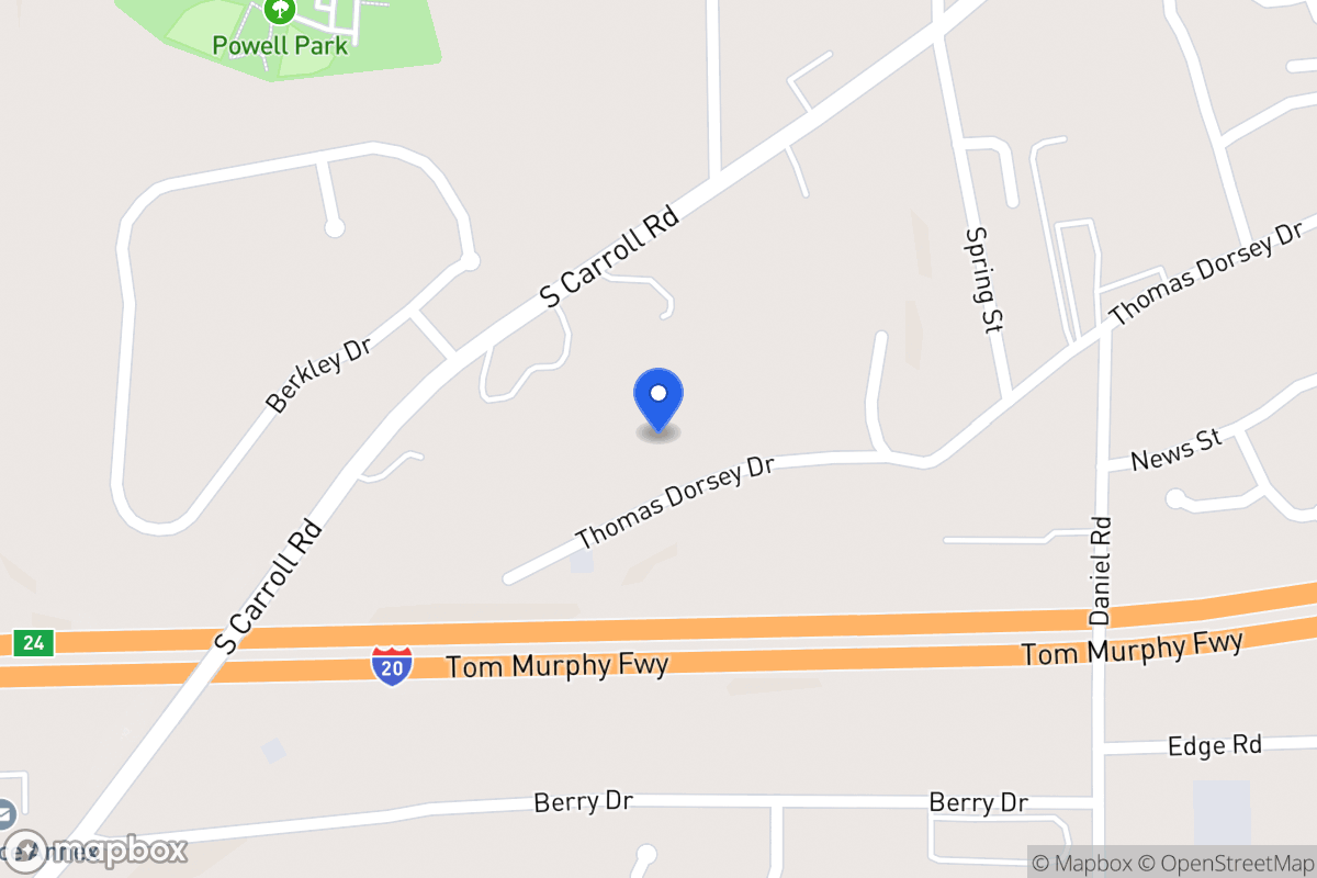Map of 447 Thomas Dorsey Dr