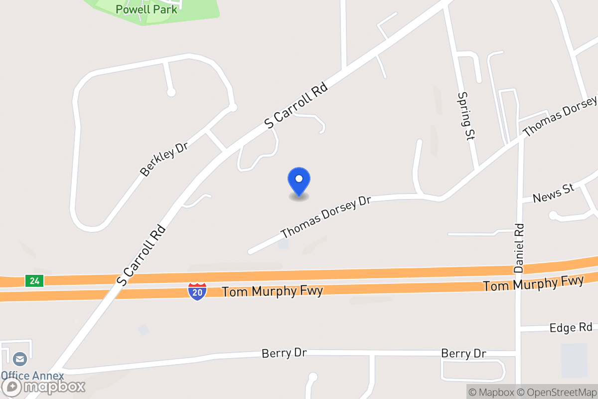 Map of 451 Thomas Dorsey Dr