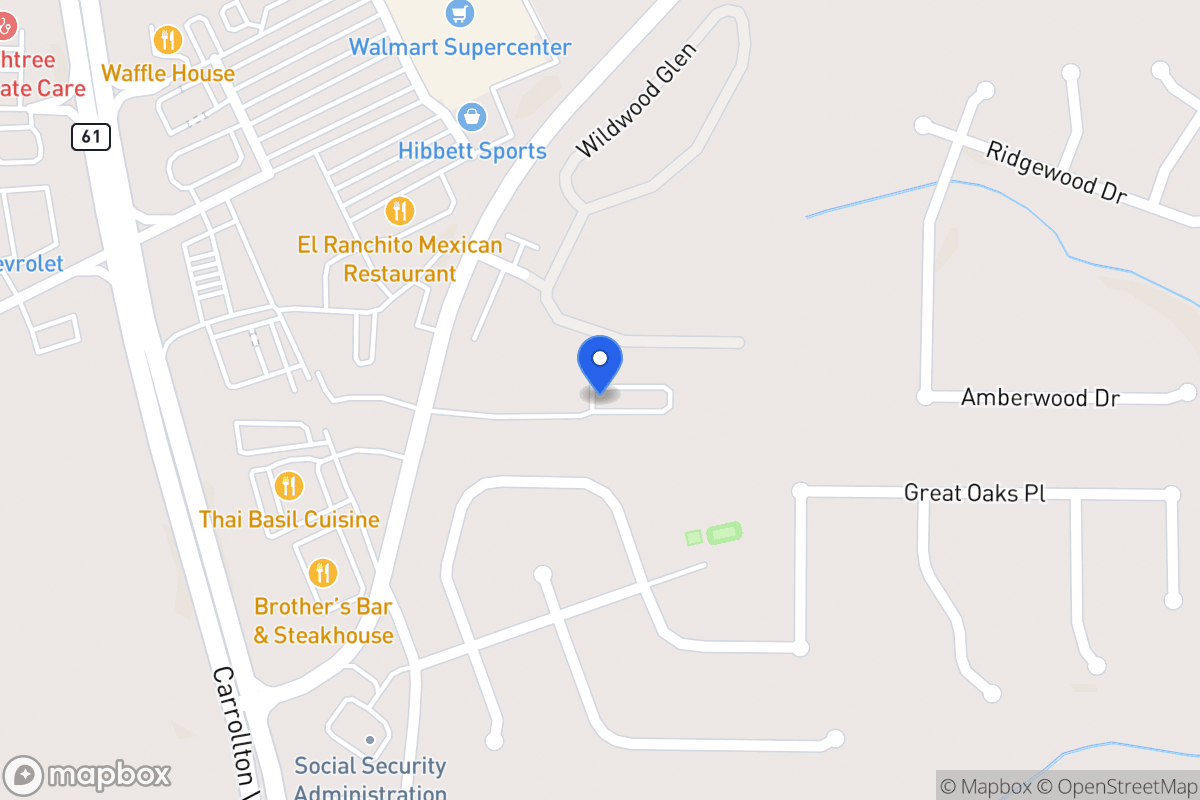 Map of 840 S Carroll Rd