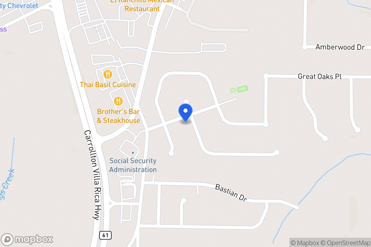 Map of 301 Oakhaven Way