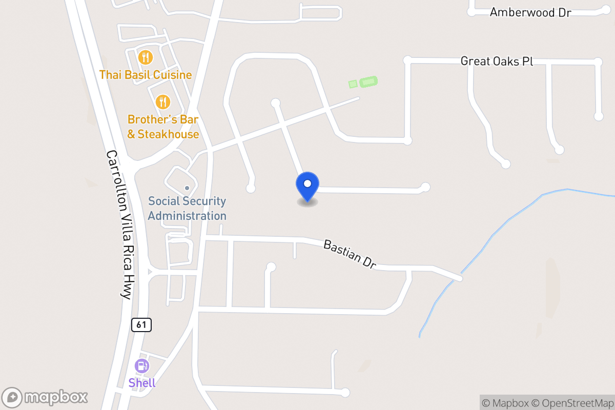 Map of 335 Oakhaven Way