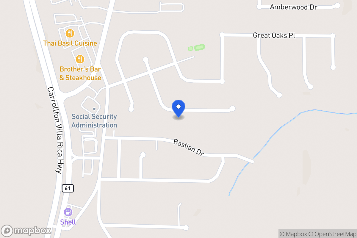 Map of 347 Oakhaven Way
