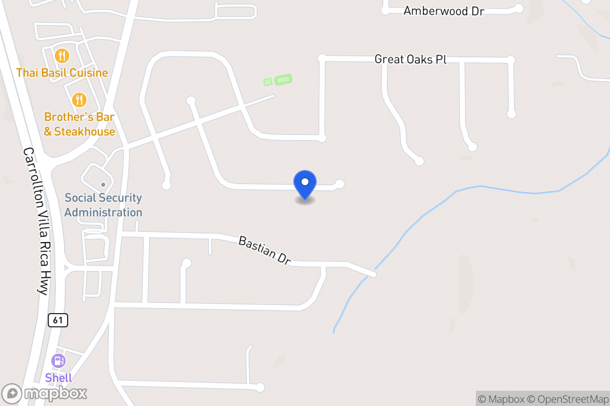Map of 377 Oakhaven Way