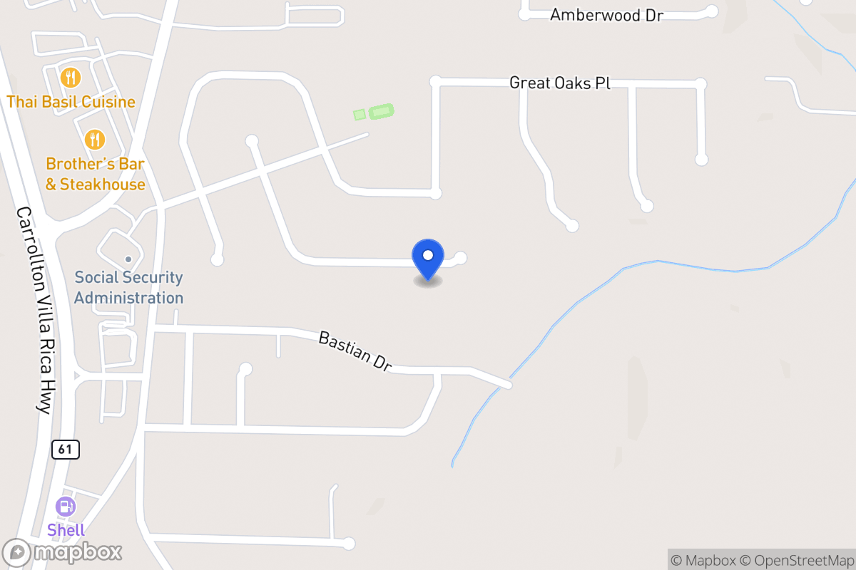 Map of 383 Oakhaven Way