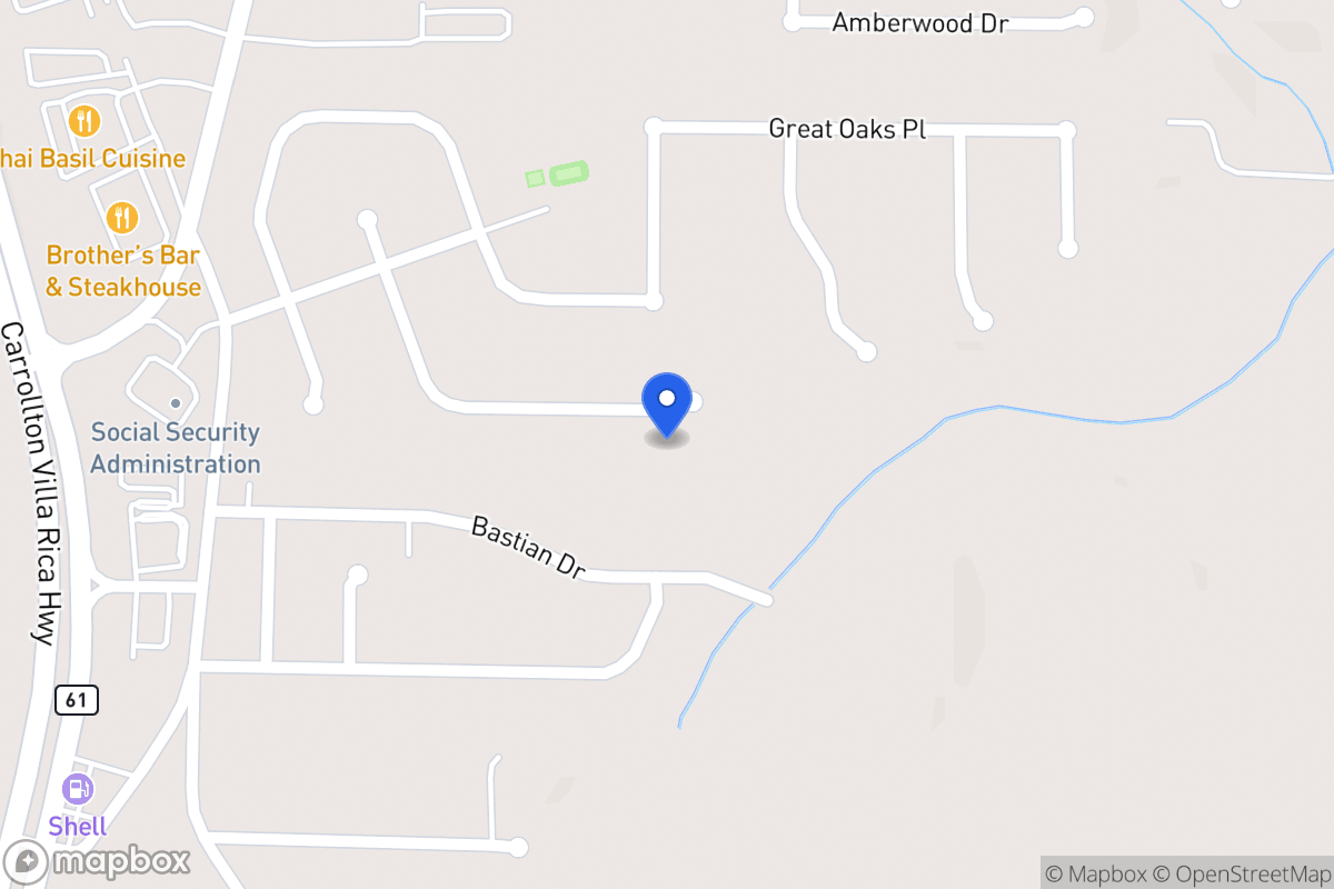Map of 389 Oakhaven Way
