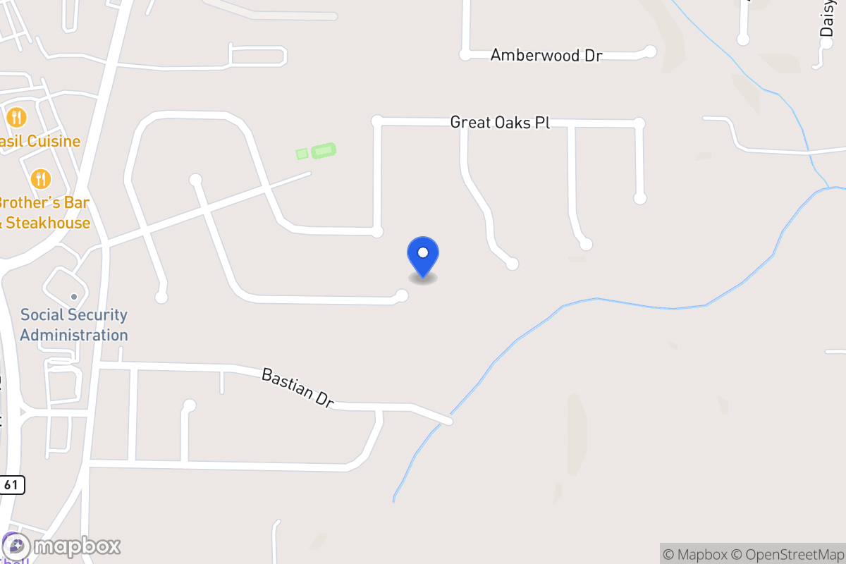 Map of 398 Oakhaven Way