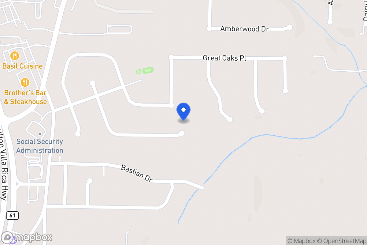 Map of 394 Oakhaven Way