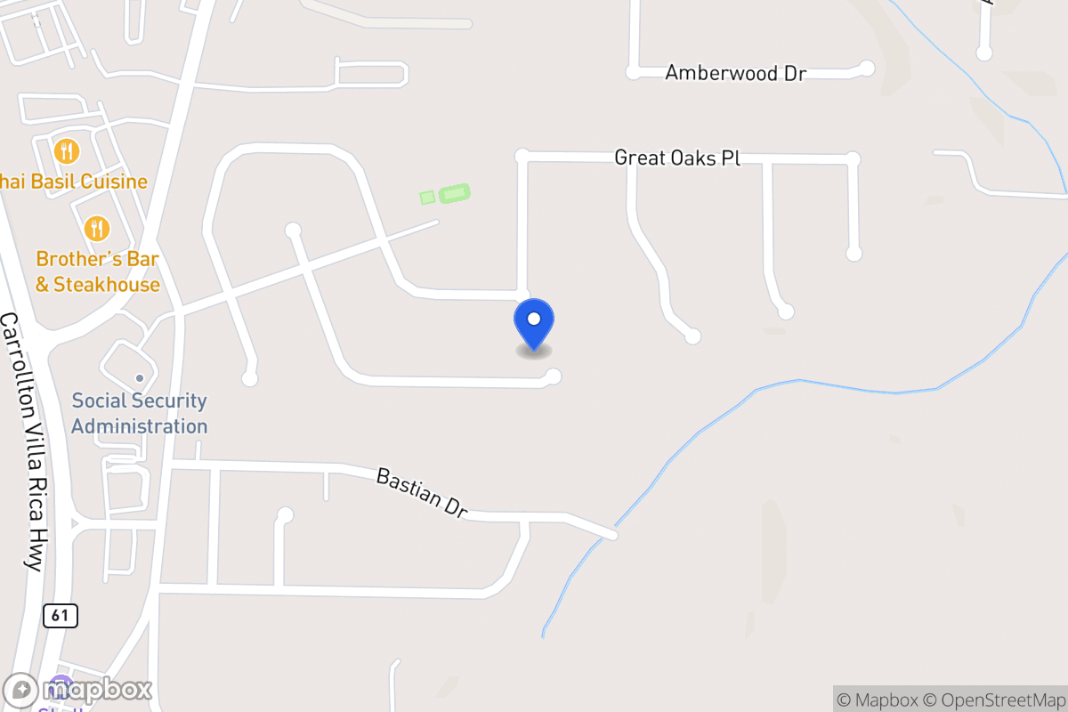 Map of 388 Oakhaven Way