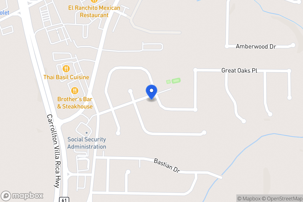 Map of 501 Great Oak Pl