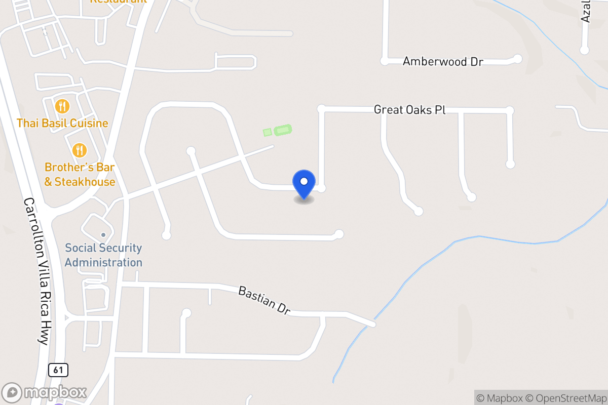 Map of 543 Great Oak Pl