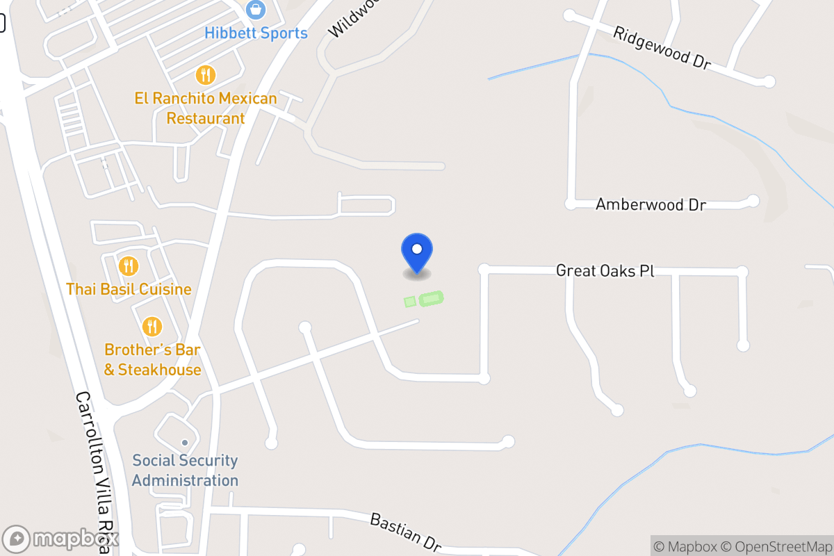 Map of 690 Nine Oaks Cir