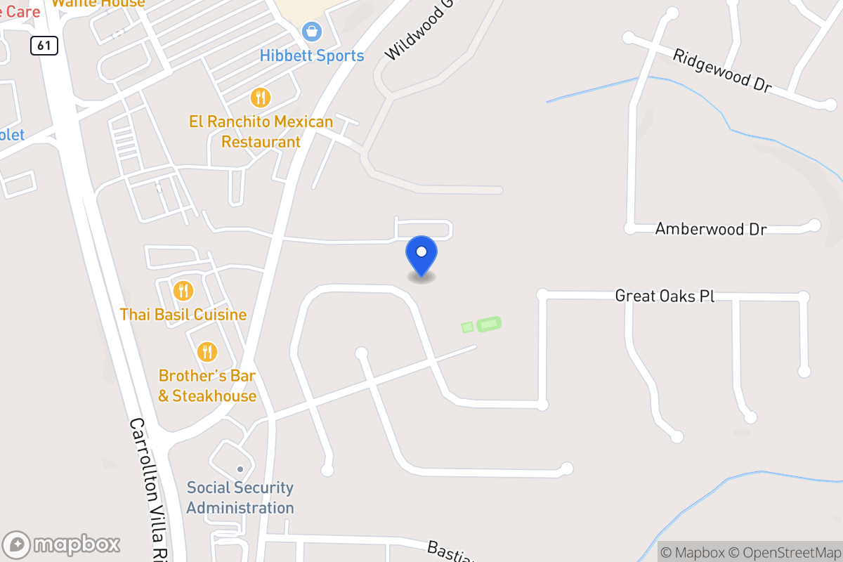 Map of 668 Nine Oaks Cir