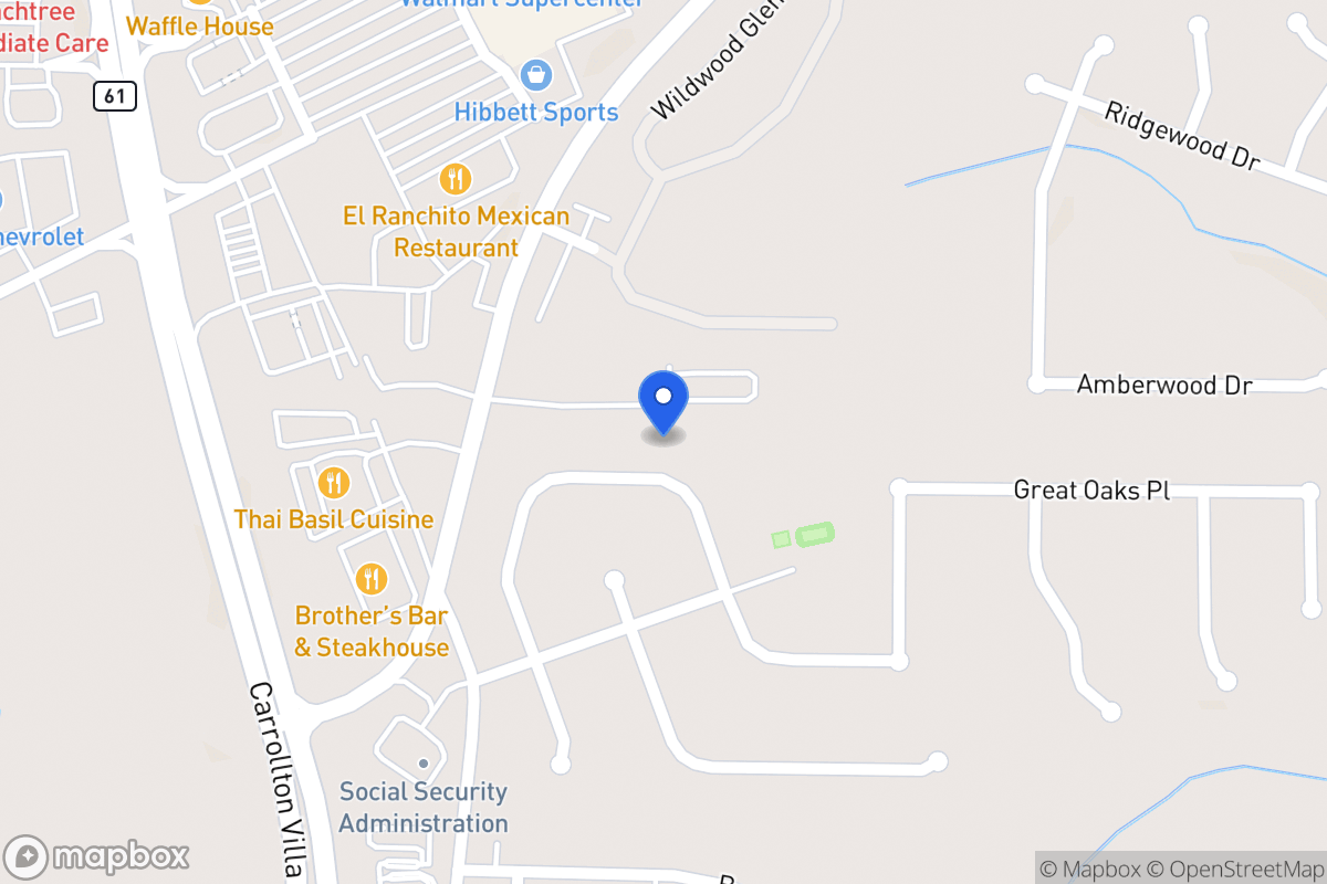 Map of 660 Nine Oaks Cir
