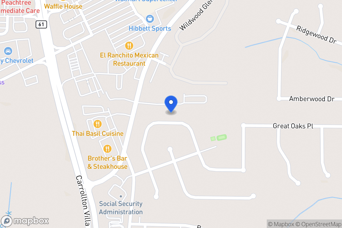 Map of 652 Nine Oaks Cir