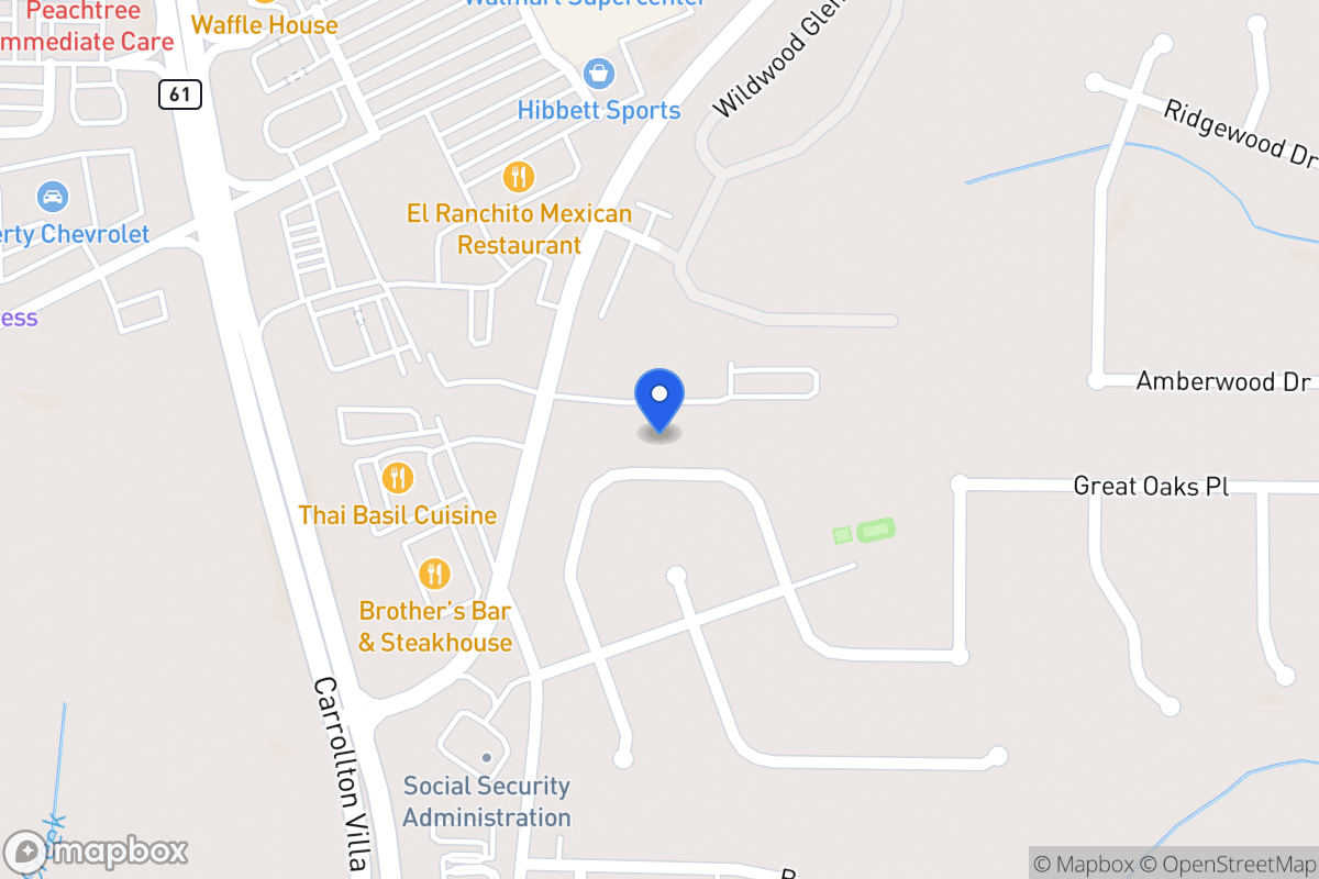 Map of 648 Nine Oaks Cir