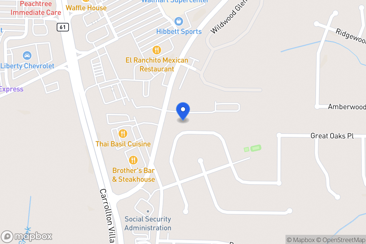Map of 640 Nine Oaks Cir