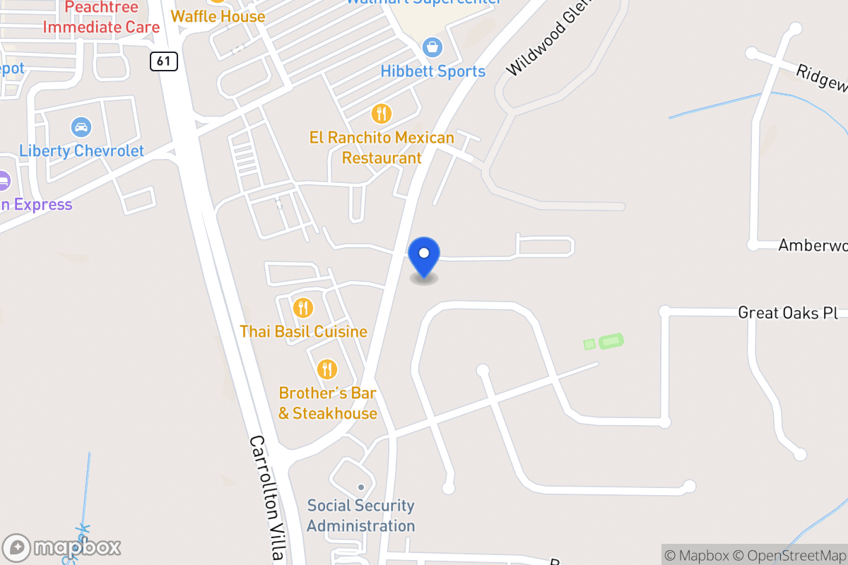 Map of 636 Nine Oaks Cir