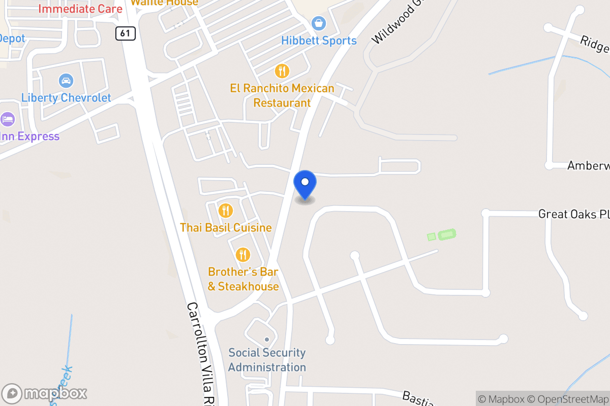 Map of 630 Nine Oaks Cir