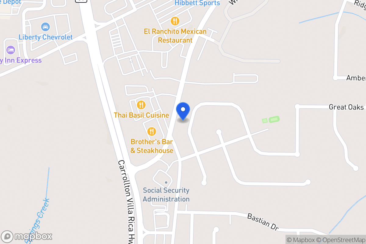 Map of 618 Nine Oaks Cir