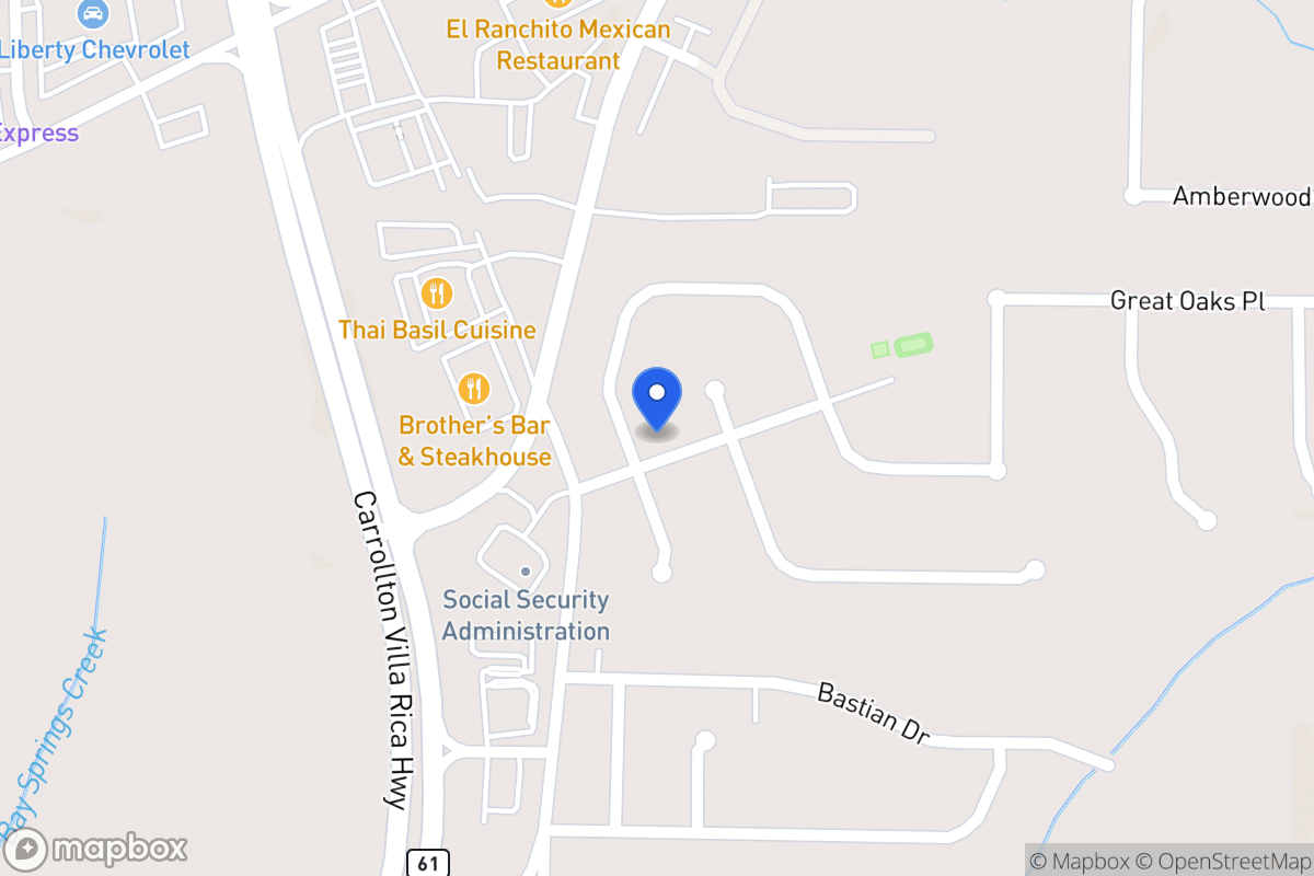 Map of 601 Nine Oaks Cir