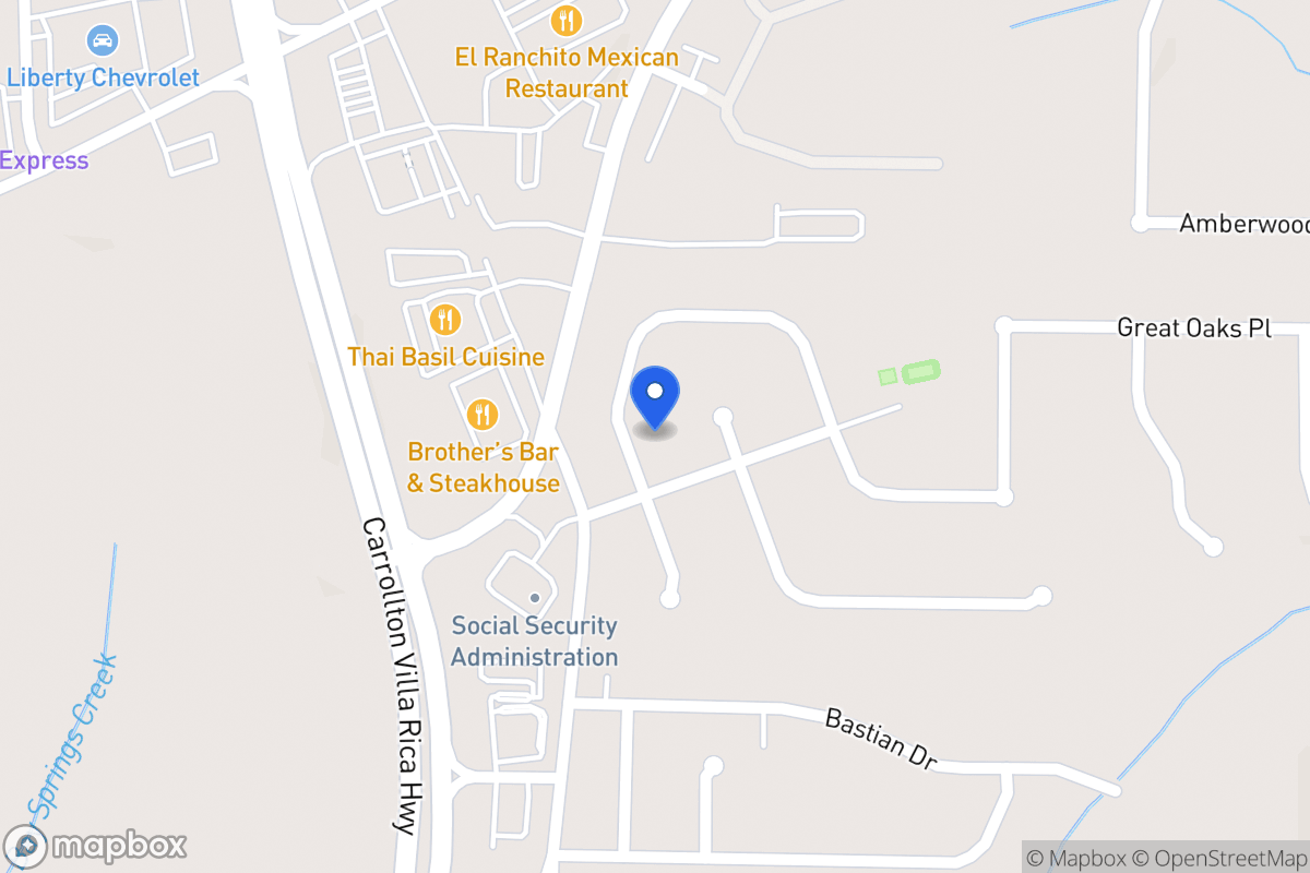 Map of 605 Nine Oaks Cir