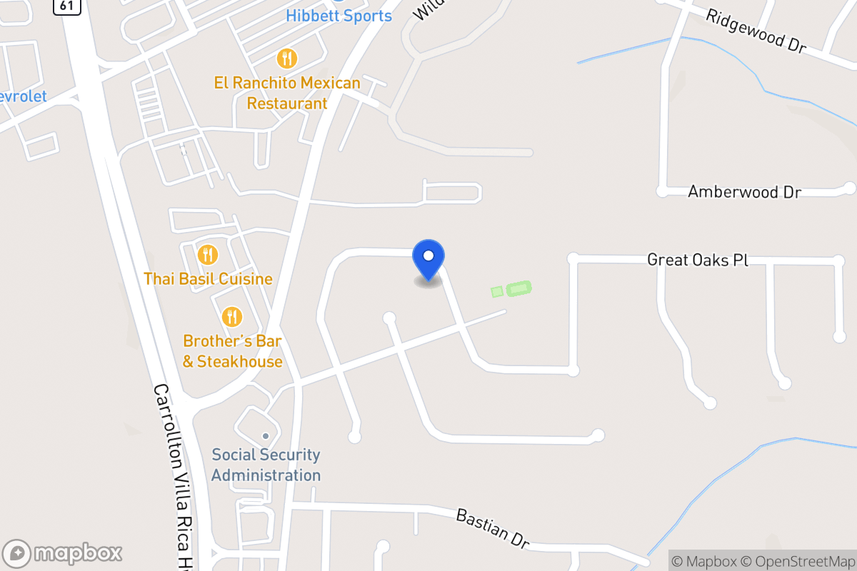 Map of 673 Nine Oaks Cir