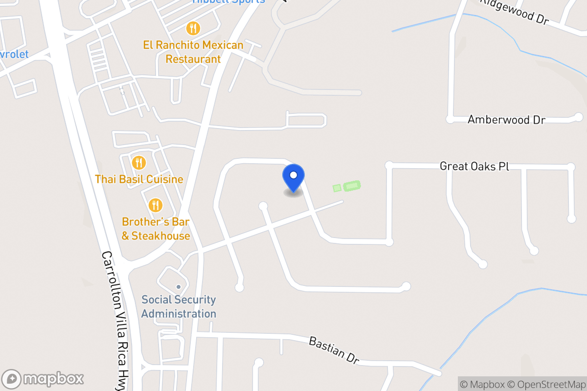 Map of 677 Nine Oaks Cir