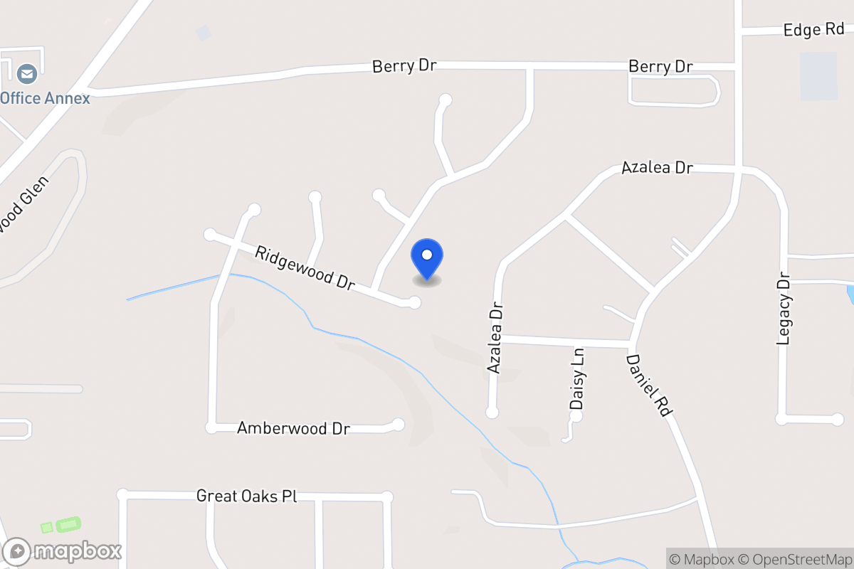 Map of 402 Ridgewood Dr
