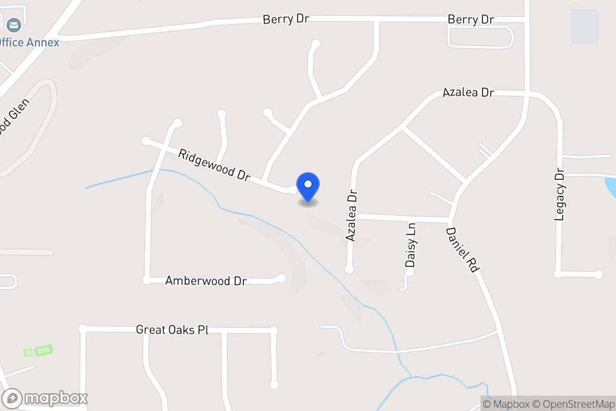 Map of 401 Ridgewood Dr