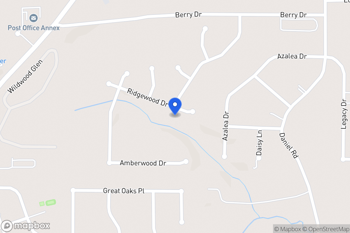 Map of 409 Ridgewood Dr