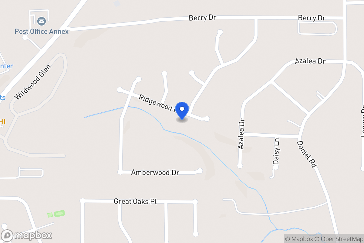 Map of 411 Ridgewood Dr