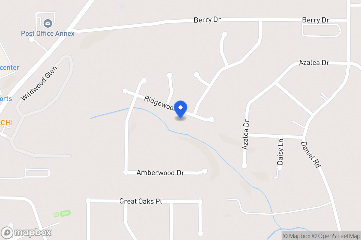 Map of 413 Ridgewood Dr