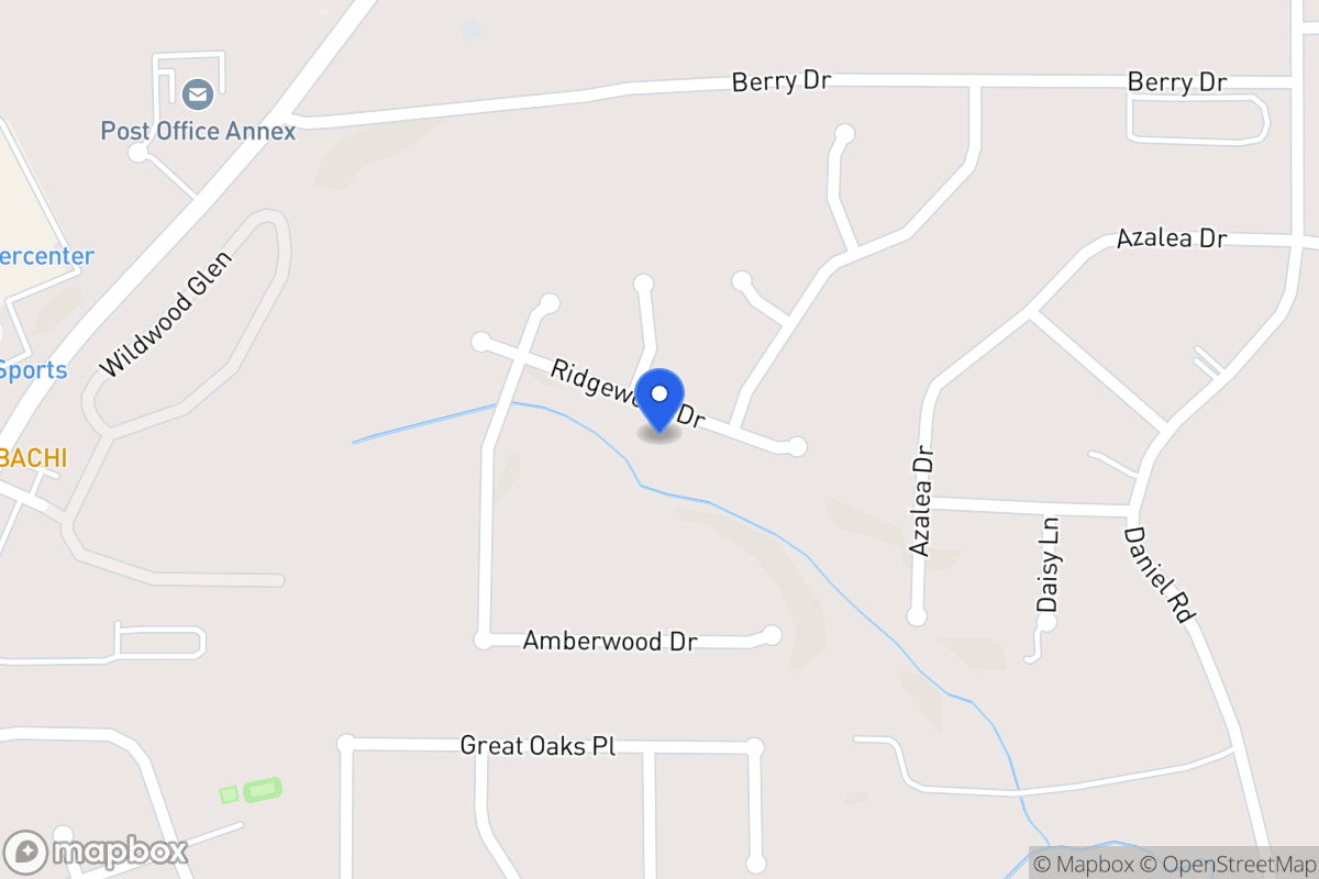 Map of 415 Ridgewood Dr