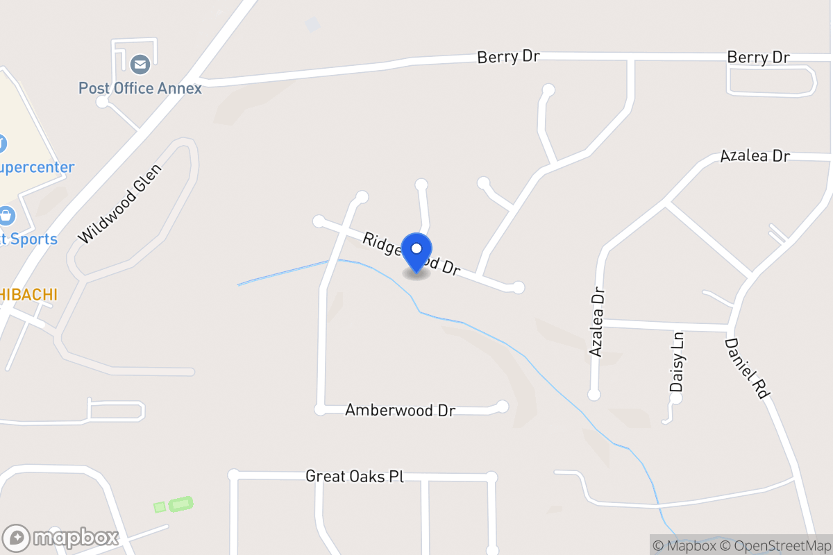Map of 417 Ridgewood Dr