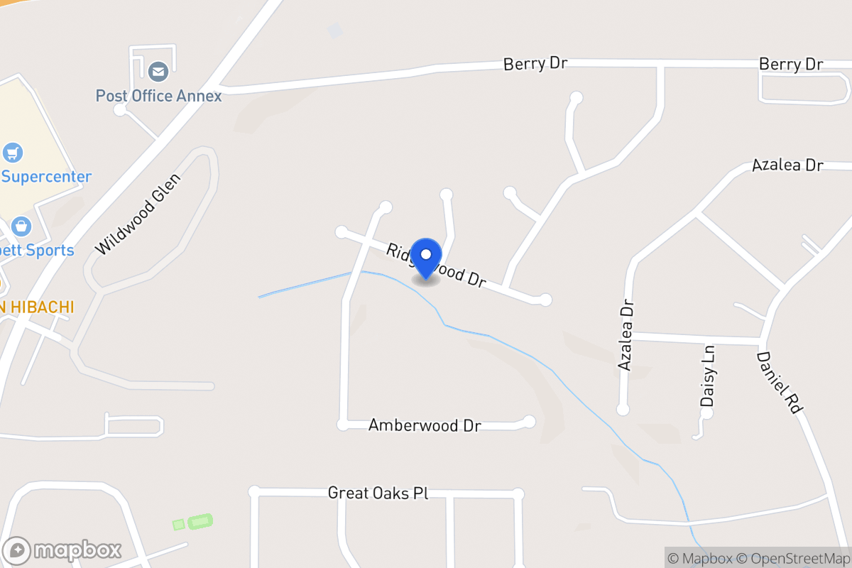 Map of 419 Ridgewood Dr