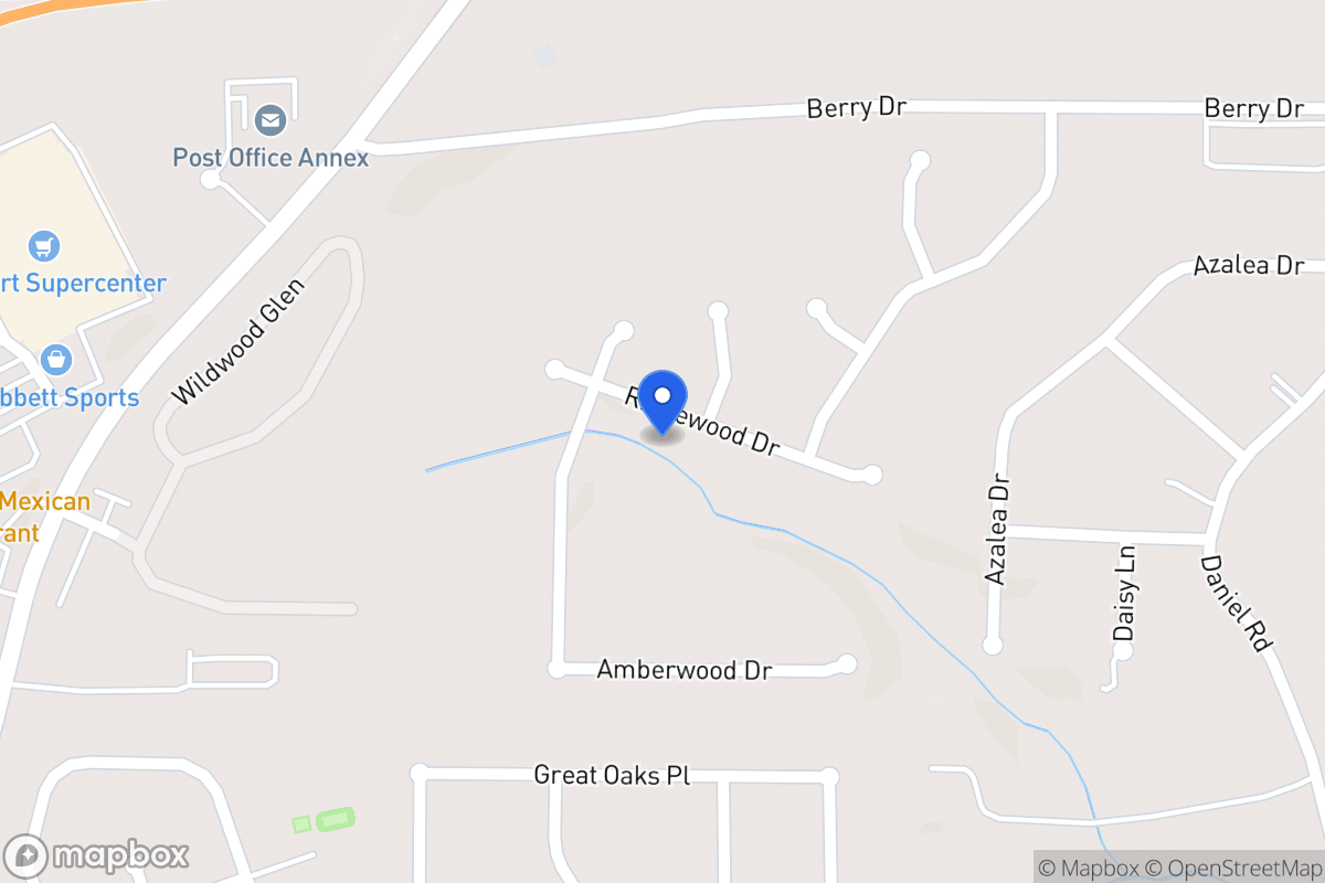 Map of 421 Ridgewood Dr