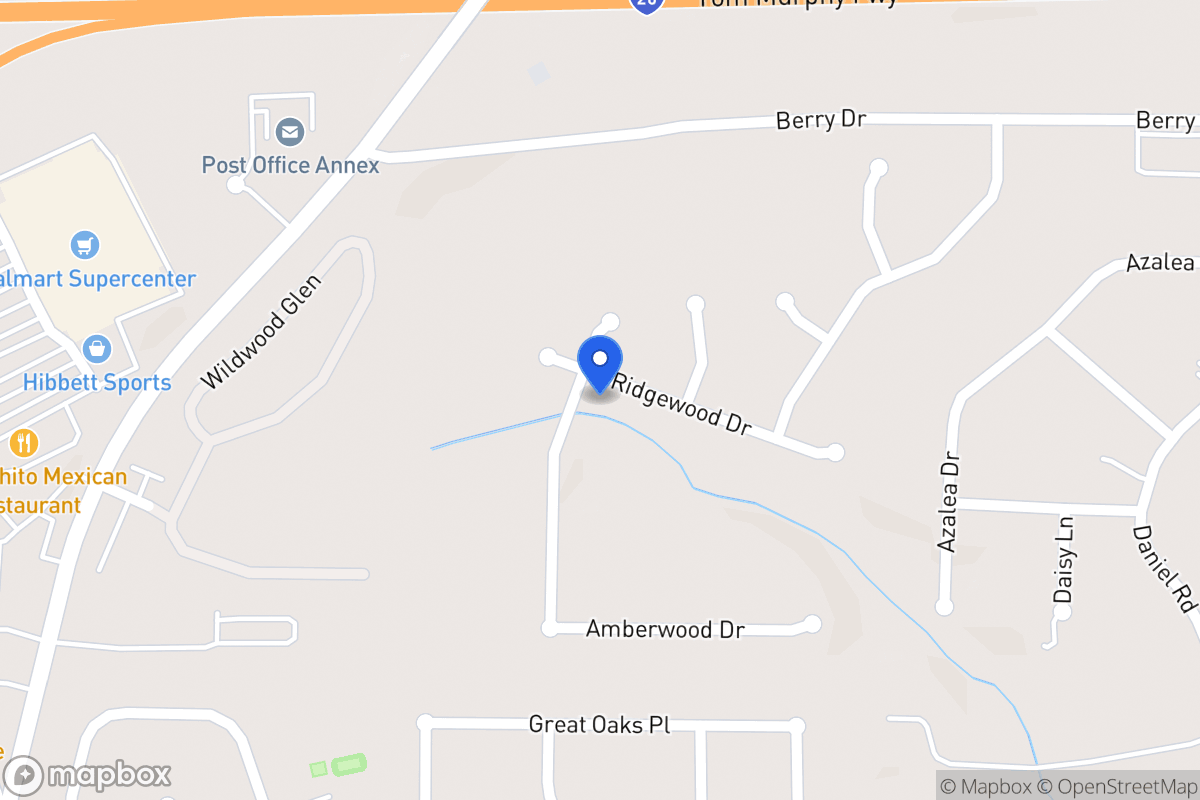 Map of 425 Ridgewood Dr
