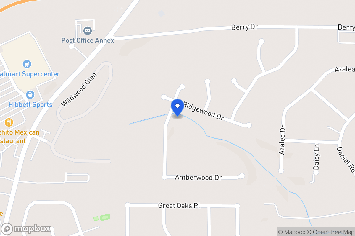 Map of 613 Amberwood Dr