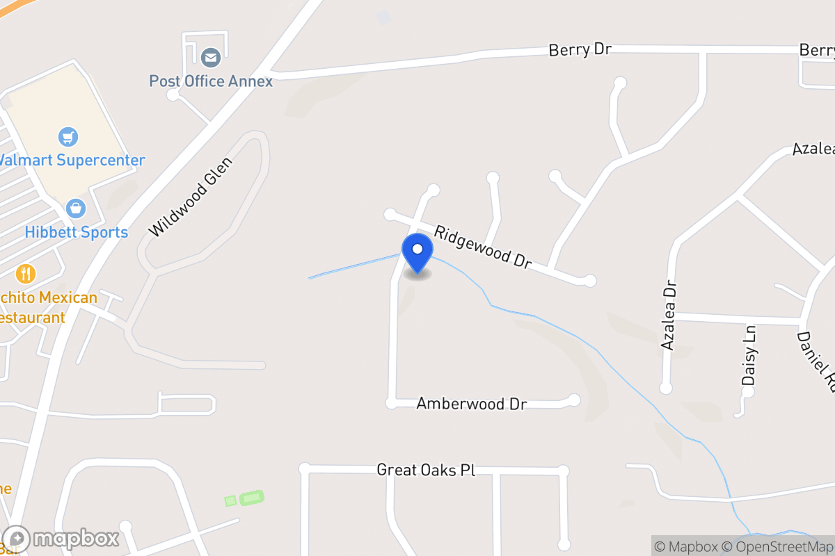Map of 615 Amberwood Dr