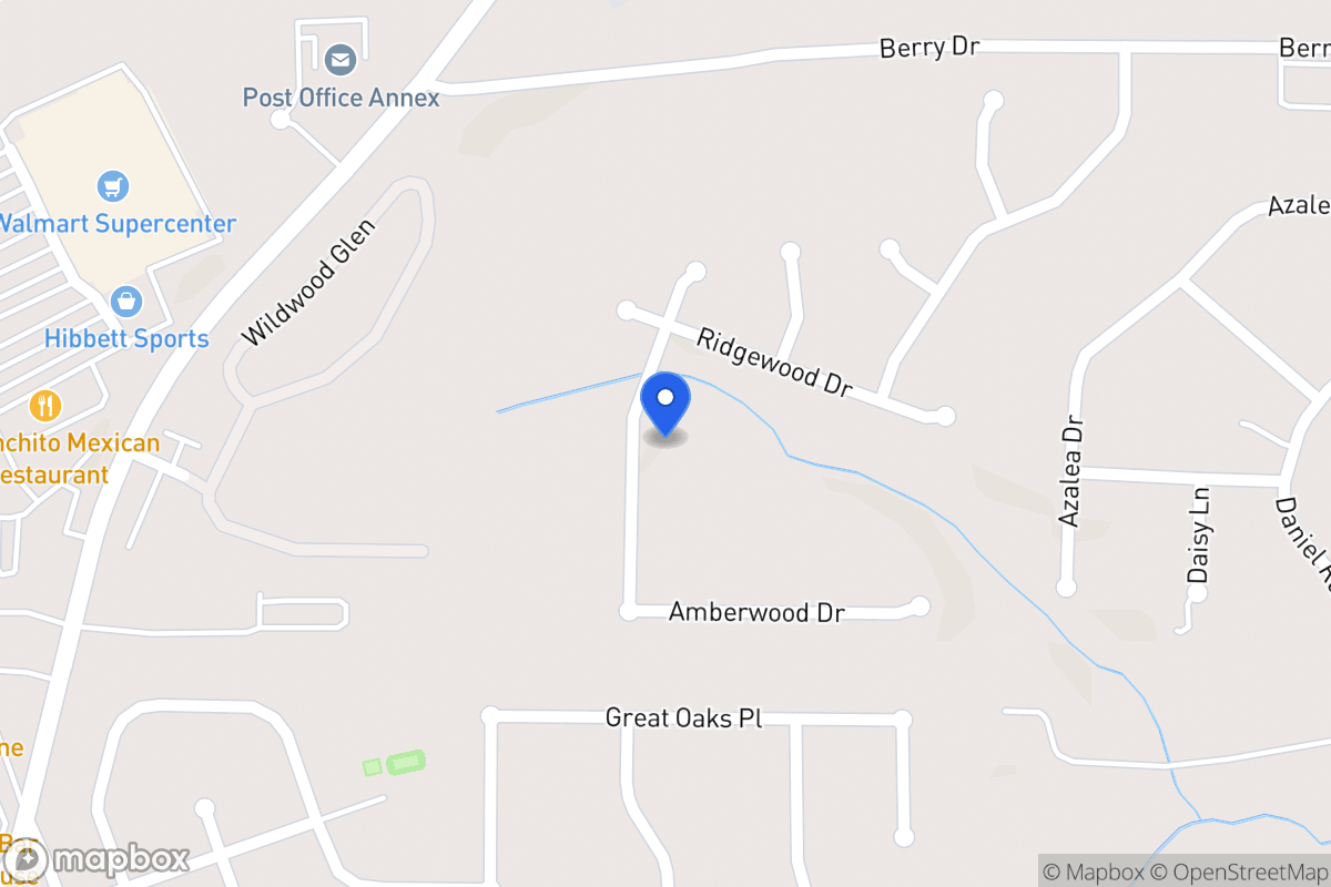 Map of 619 Amberwood Dr