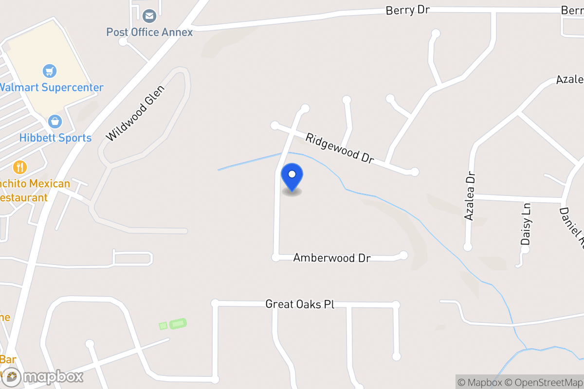 Map of 621 Amberwood Dr