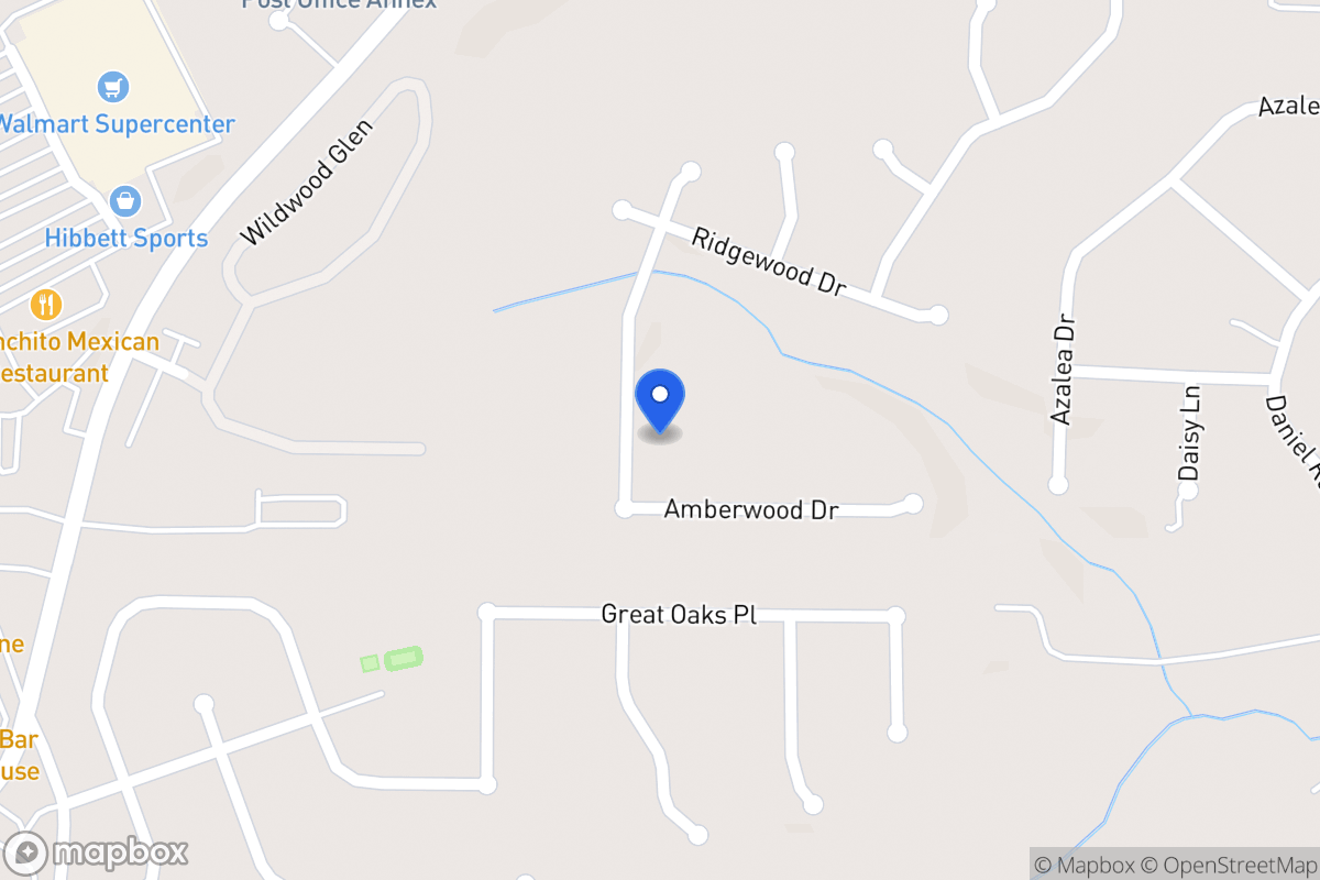 Map of 627 Amberwood Dr