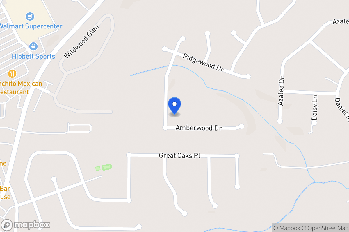 Map of 629 Amberwood Dr